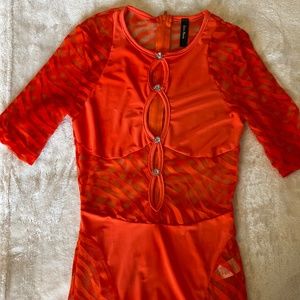 Cover Girl Perfection Mini Dress - Orange